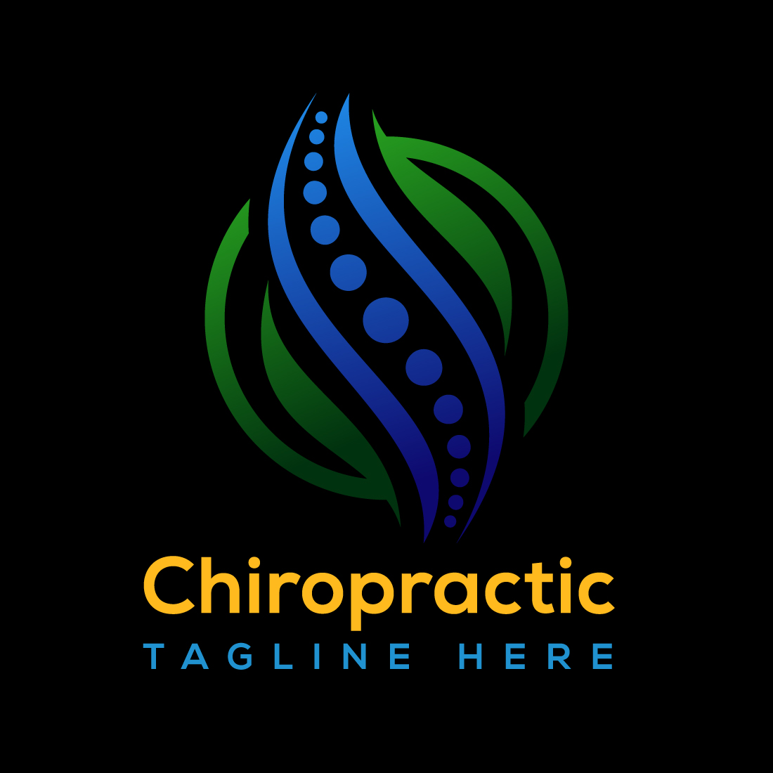 Chiropractic Logo Template cover image.