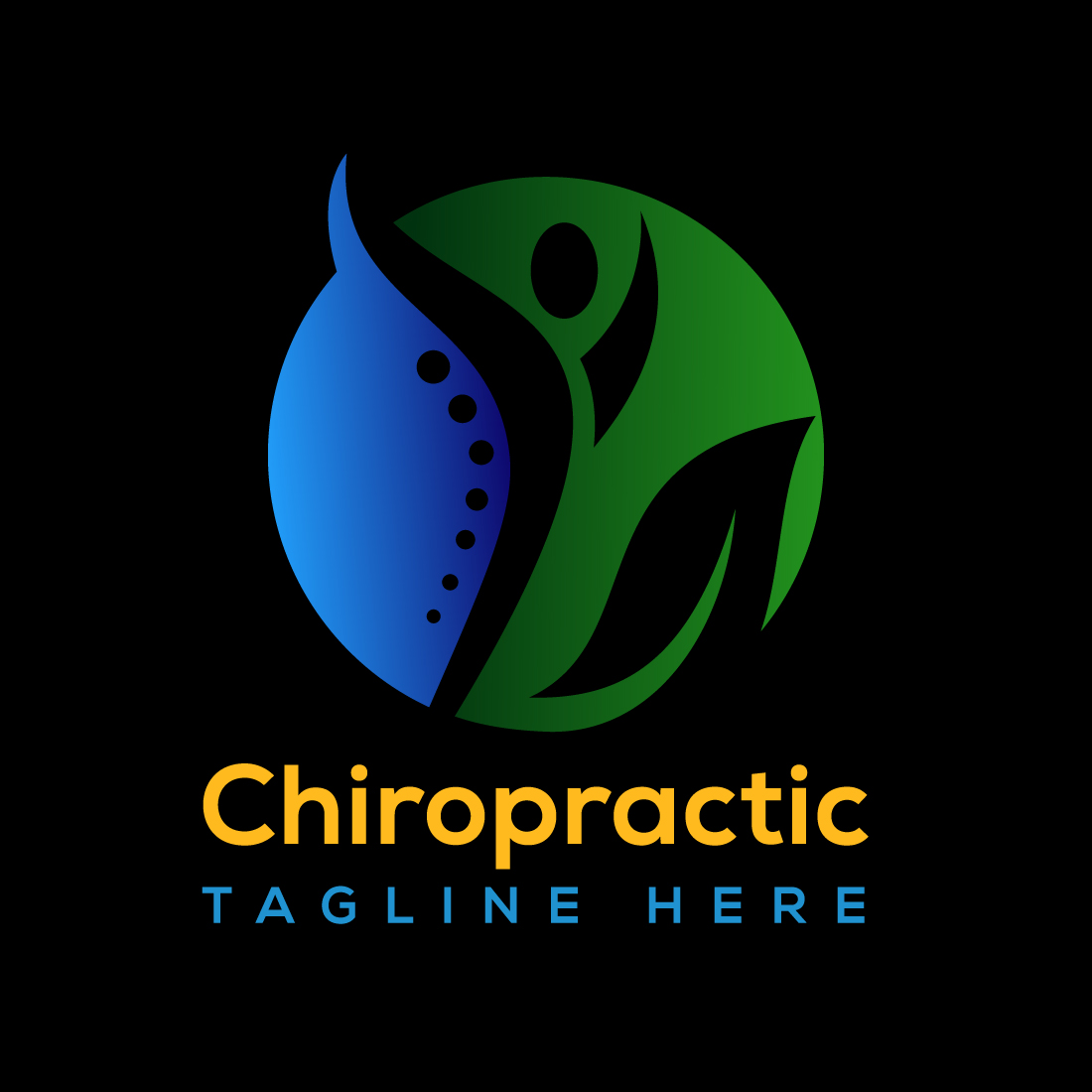 Chiropractic Spine Medical Logo Vector Graphics cover image.