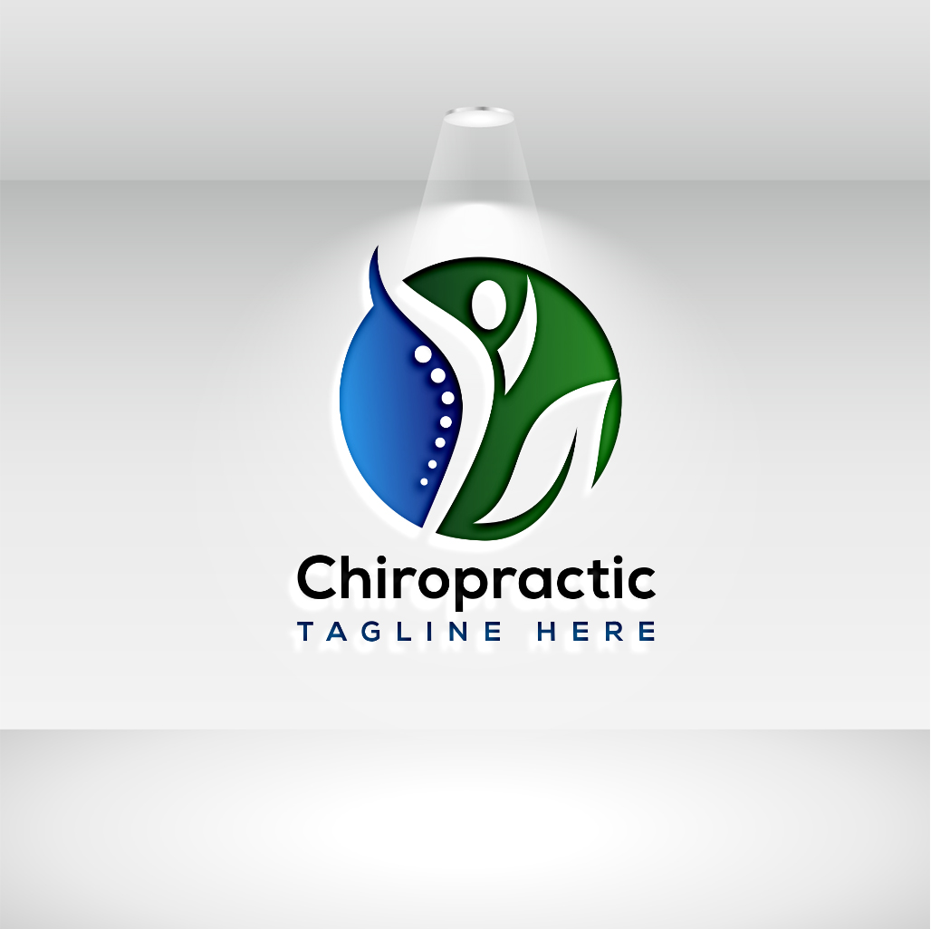Chiropractic Spine Medical Logo Vector Graphics preview image.