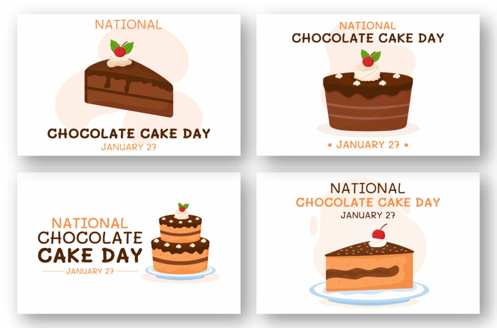 11 National Chocolate Cake Day Illustration - MasterBundles