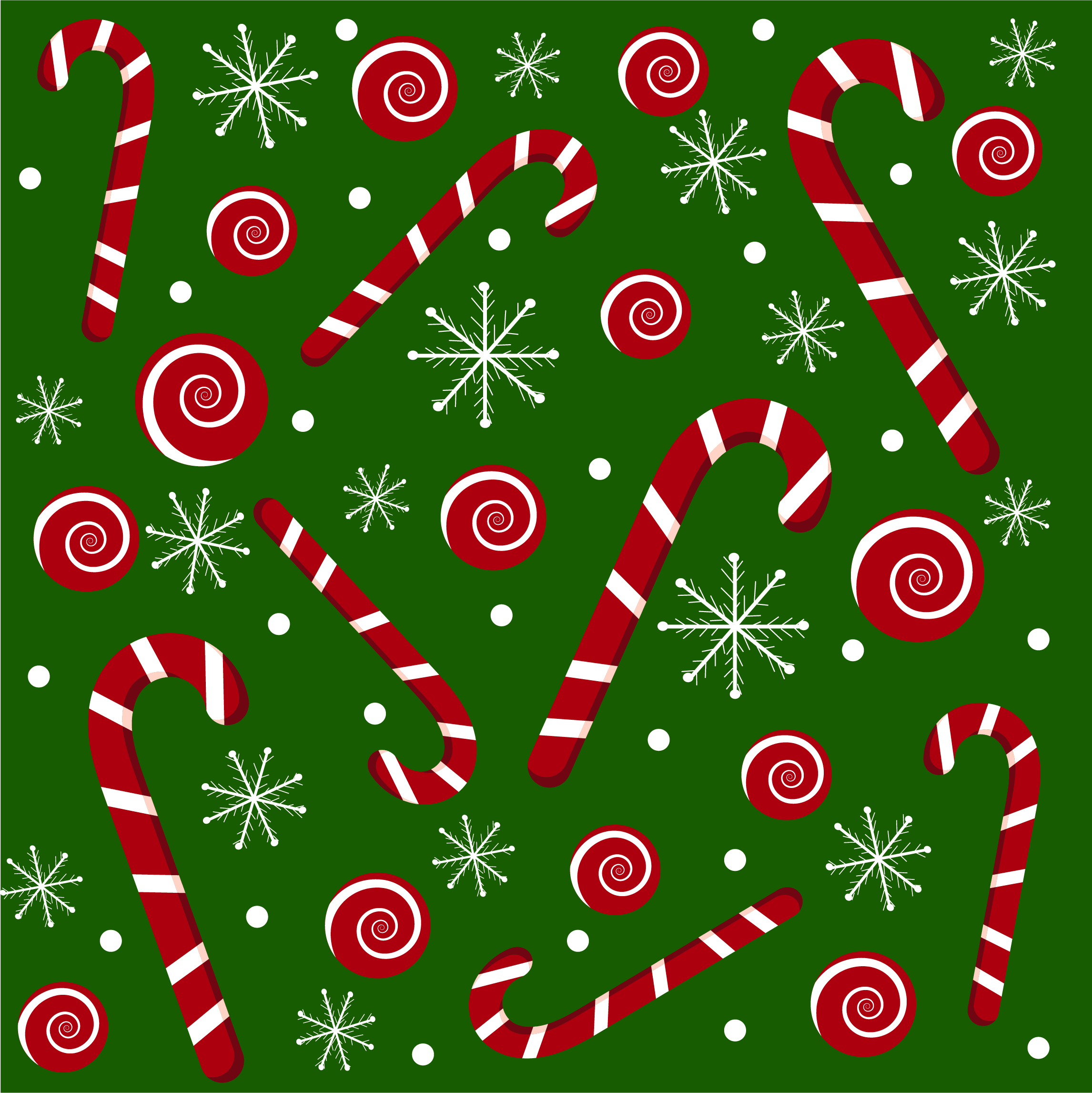 Christmas background with christmas candies.