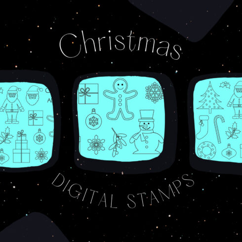 Christmas Digital Stamps.