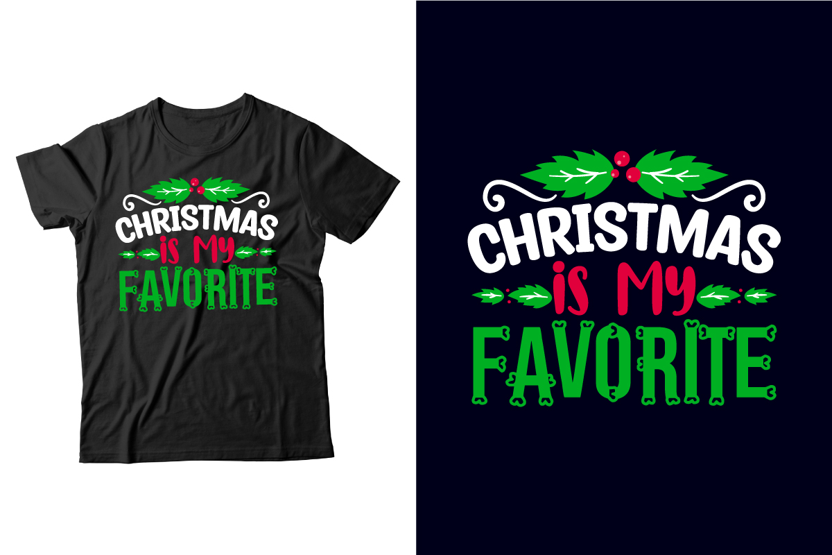 Christmas t-shirt design.