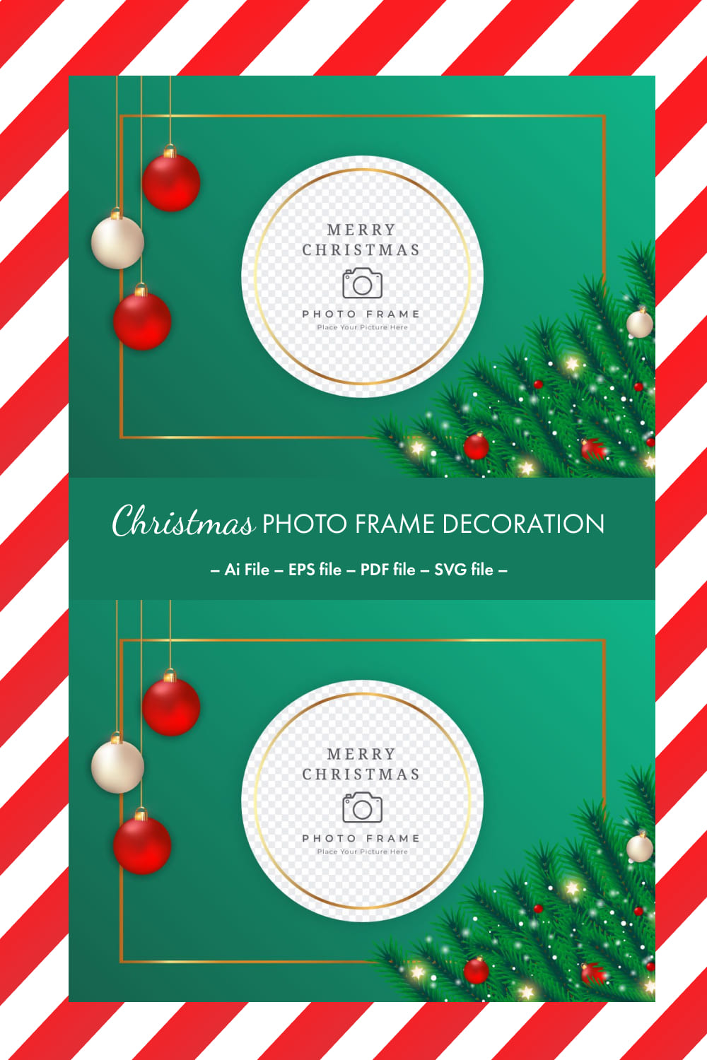 christmas photo frame decoration pinterest 696