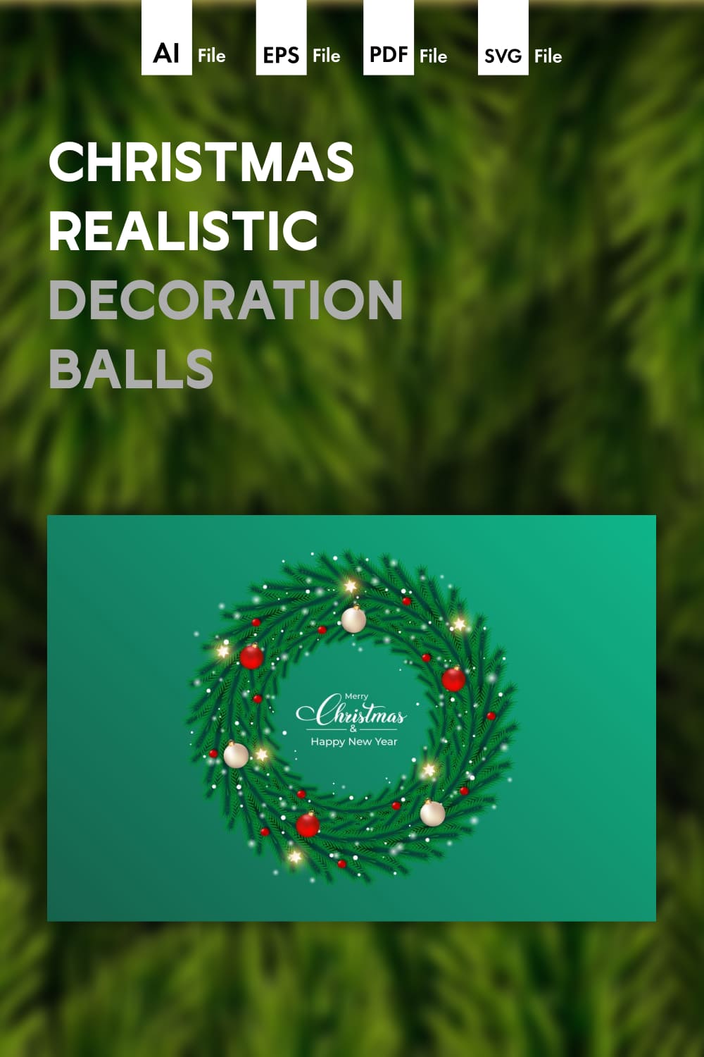 christmas realistic decoration balls pinterest 588