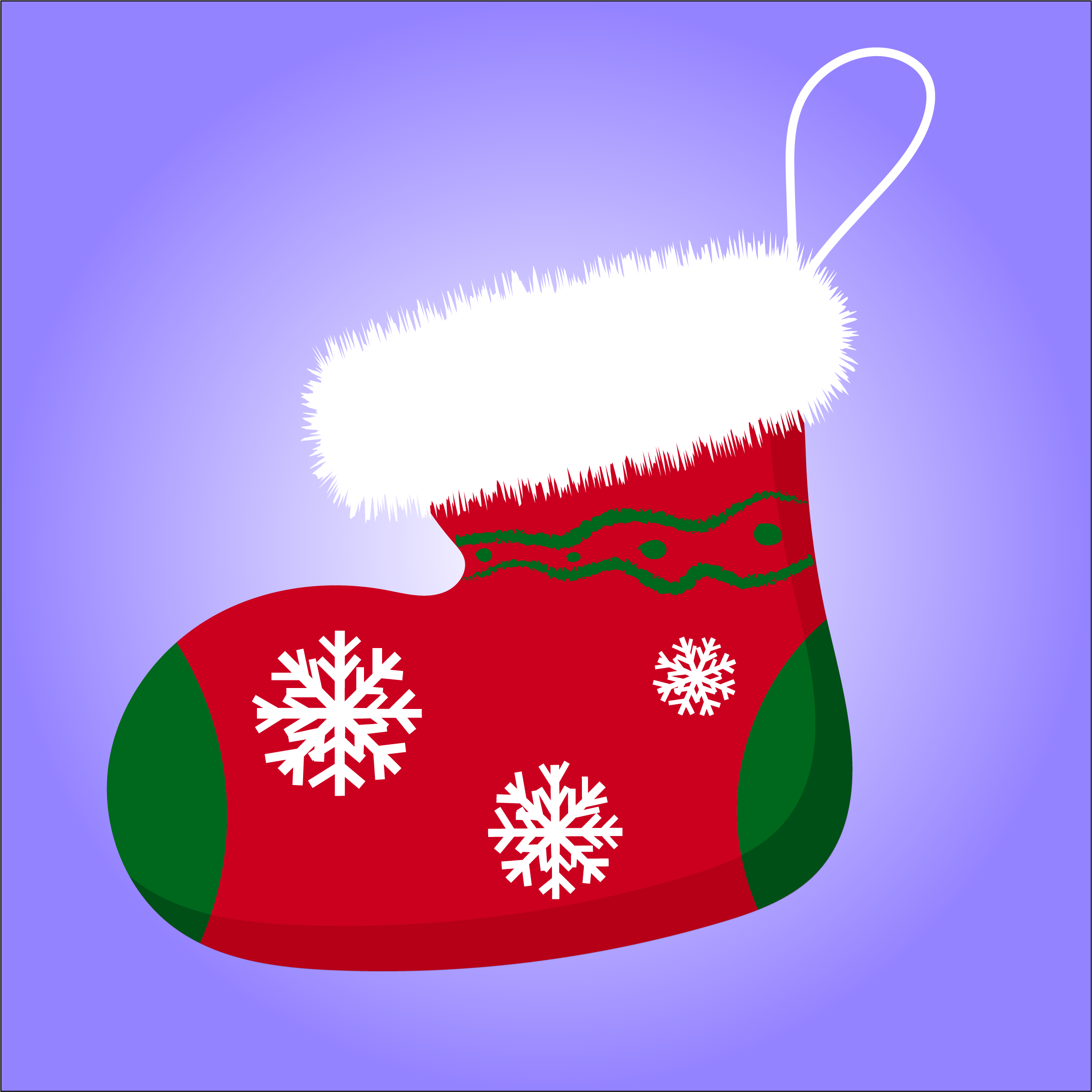 Christmas sock image.