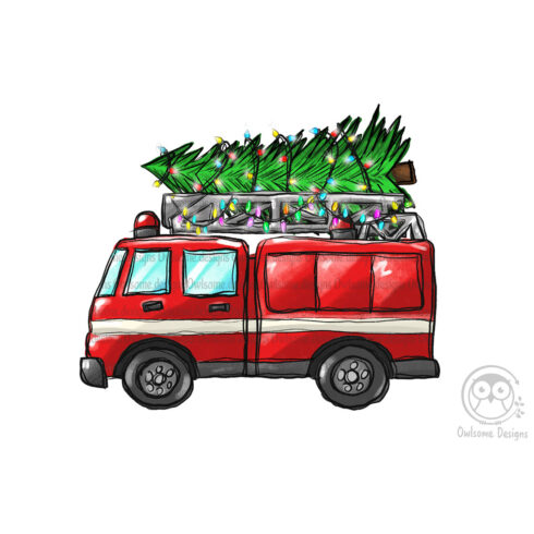 Christmas Tree On Fight Fighter Car PNG cover image.