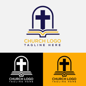 Church Logo Design Vector Illustration - MasterBundles