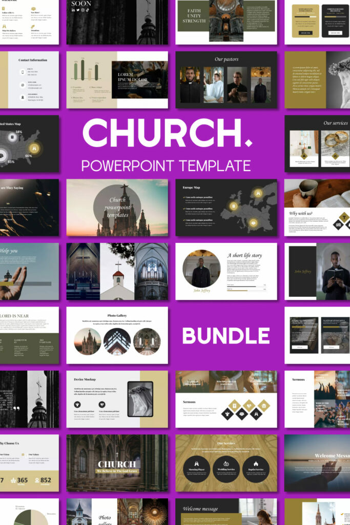 Church PowerPoint Templates Bundle MasterBundles