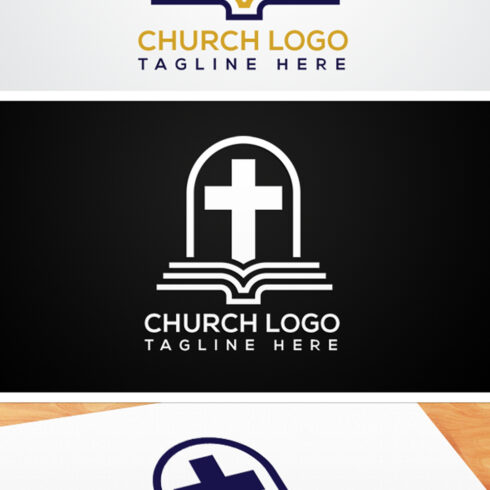 Church Logo Design Vector Illustration - MasterBundles