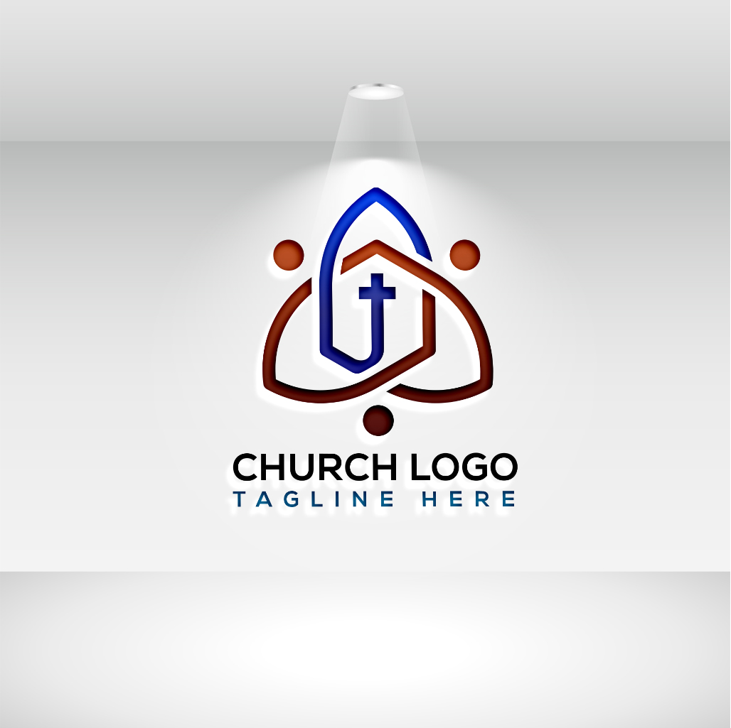 Church Logo Design Template example mockup.