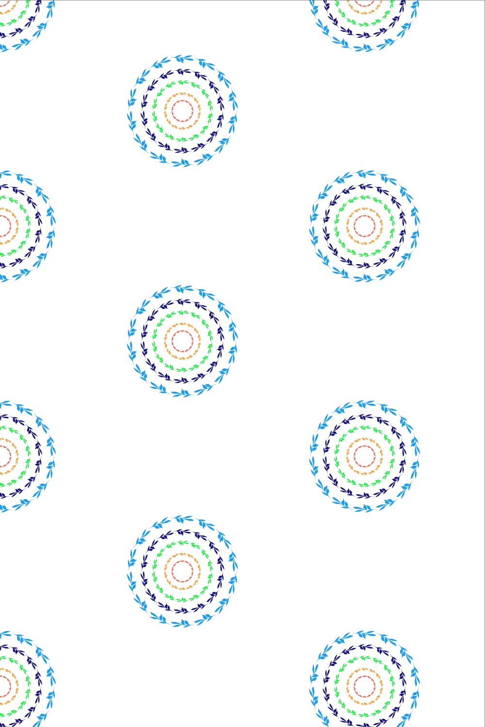 Circle Geometric Pattern Design pinterest image.