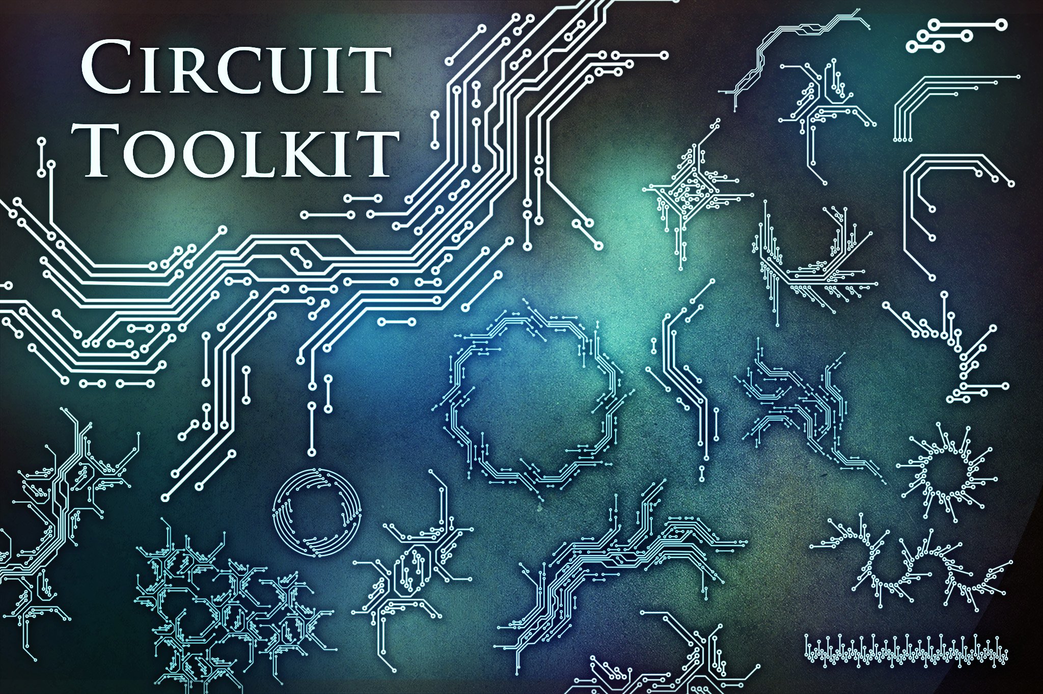 Futuristic circuit toolkit.