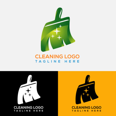 Cleaning Service Logo Design Vector Template cover image.