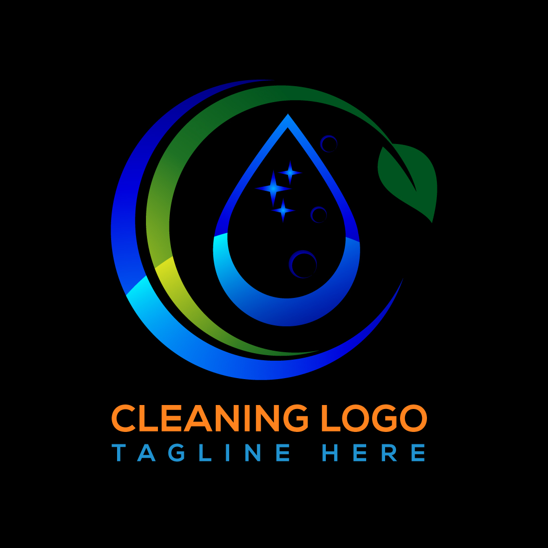 Cleaning Logo Black Sign Symbol cover image.