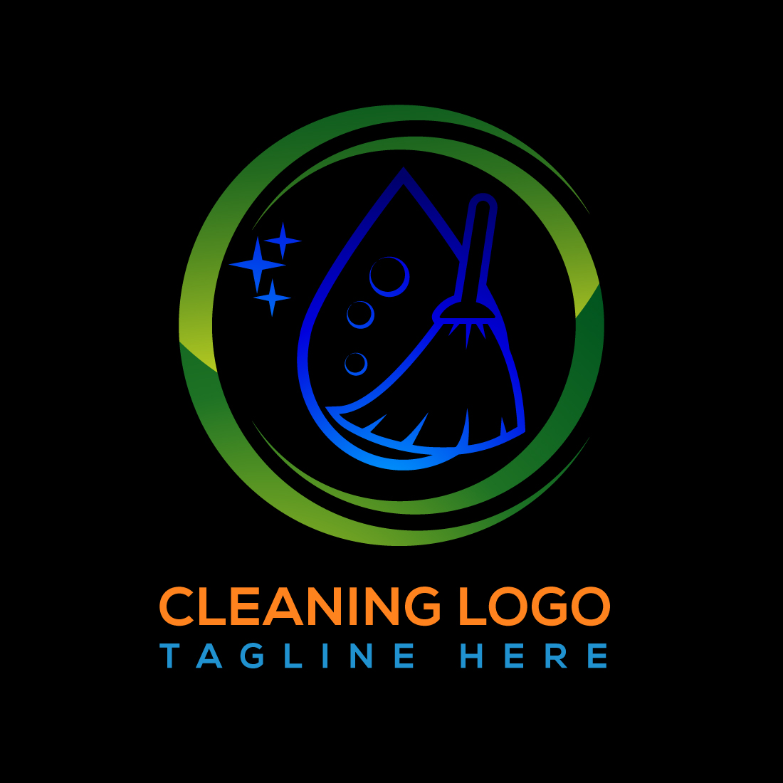 Cleaning Logo Sign Black Symbol cover image.