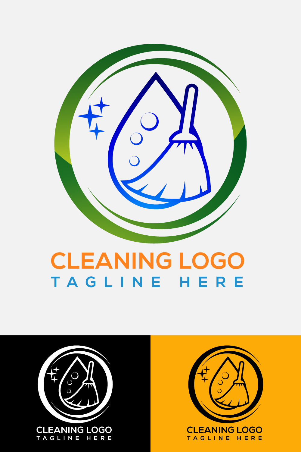 Cleaning Logo Sign Symbol pinterest image.