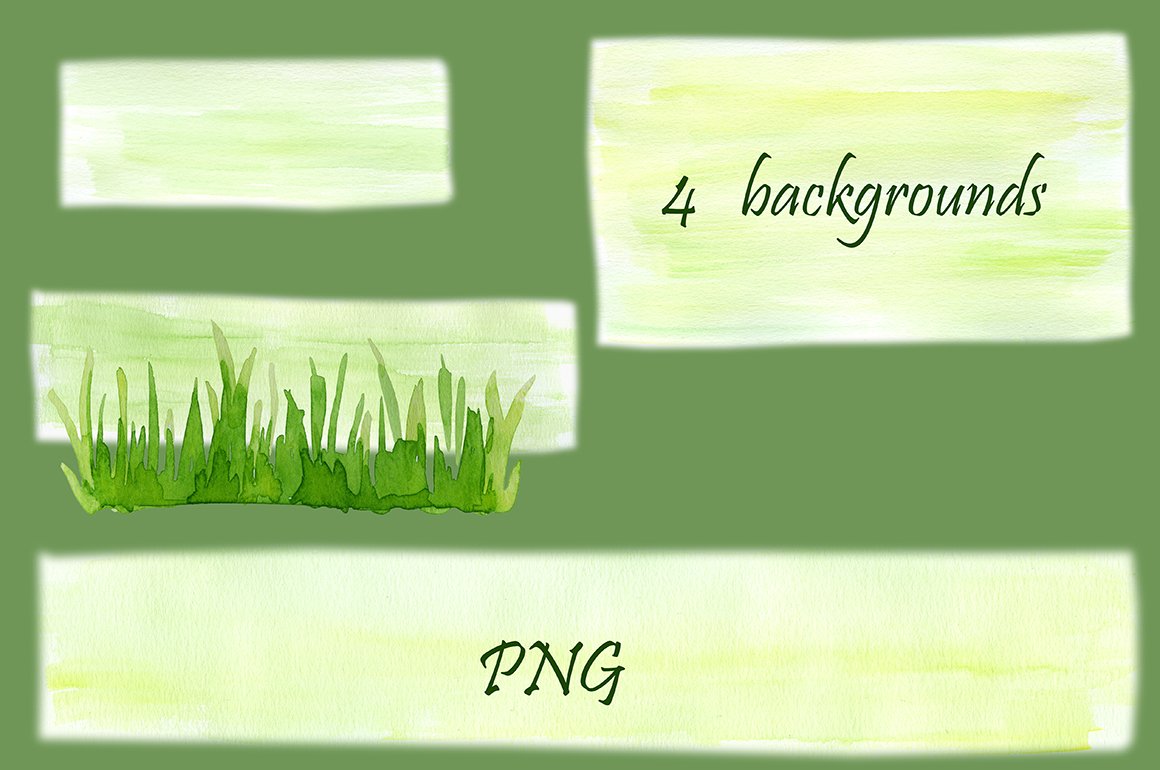 Some green backgrounds.