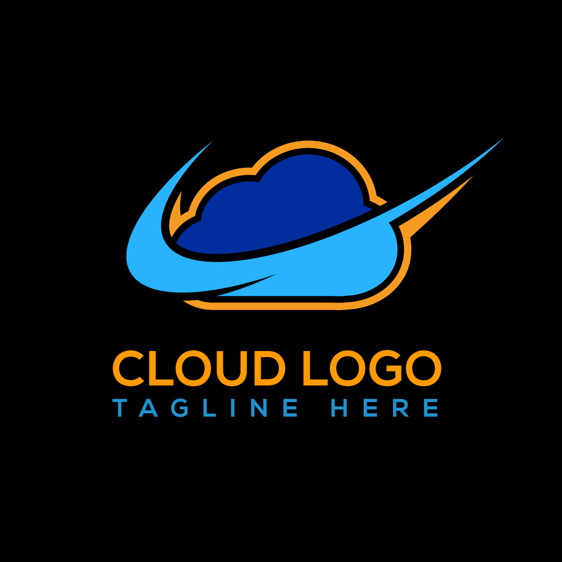 Technology Cloud Logo Design cover image.