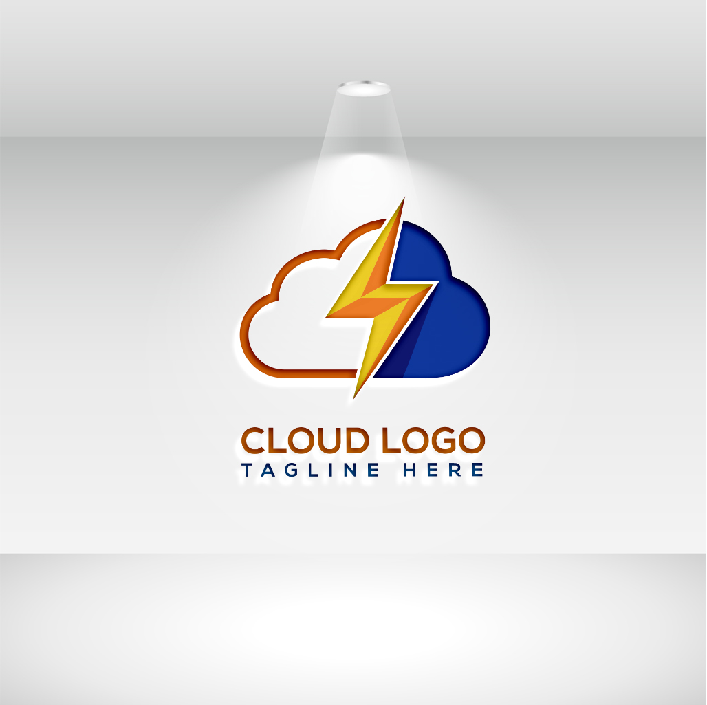 Modern Cloud Technology Vector Logo Design preview image.