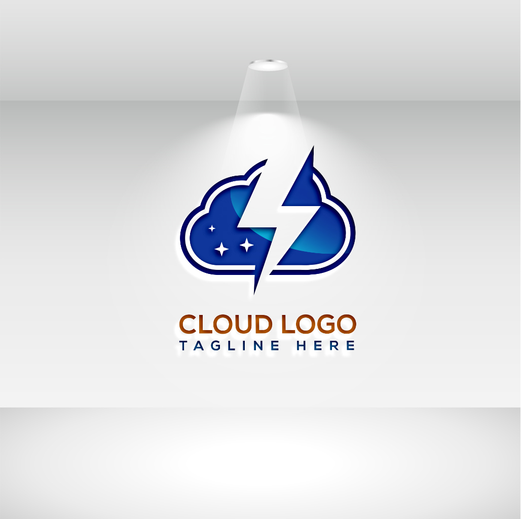Cloud Provider Service Logo Design preview image.