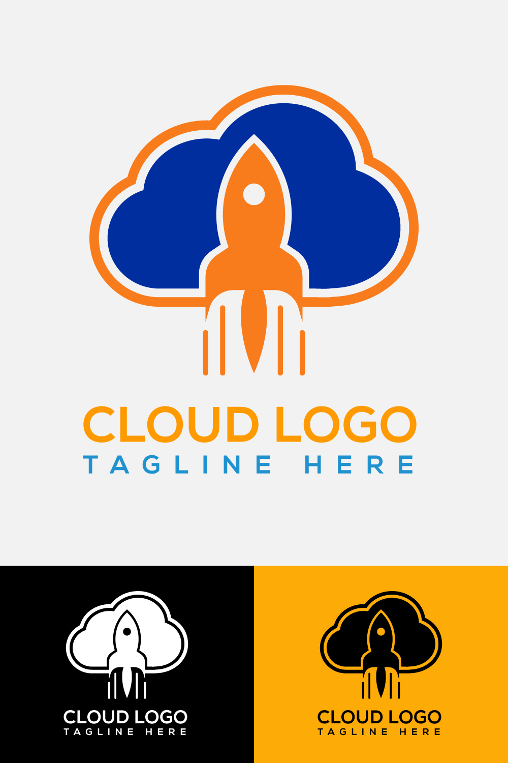 Provider Tech Logo Template pinterest image.