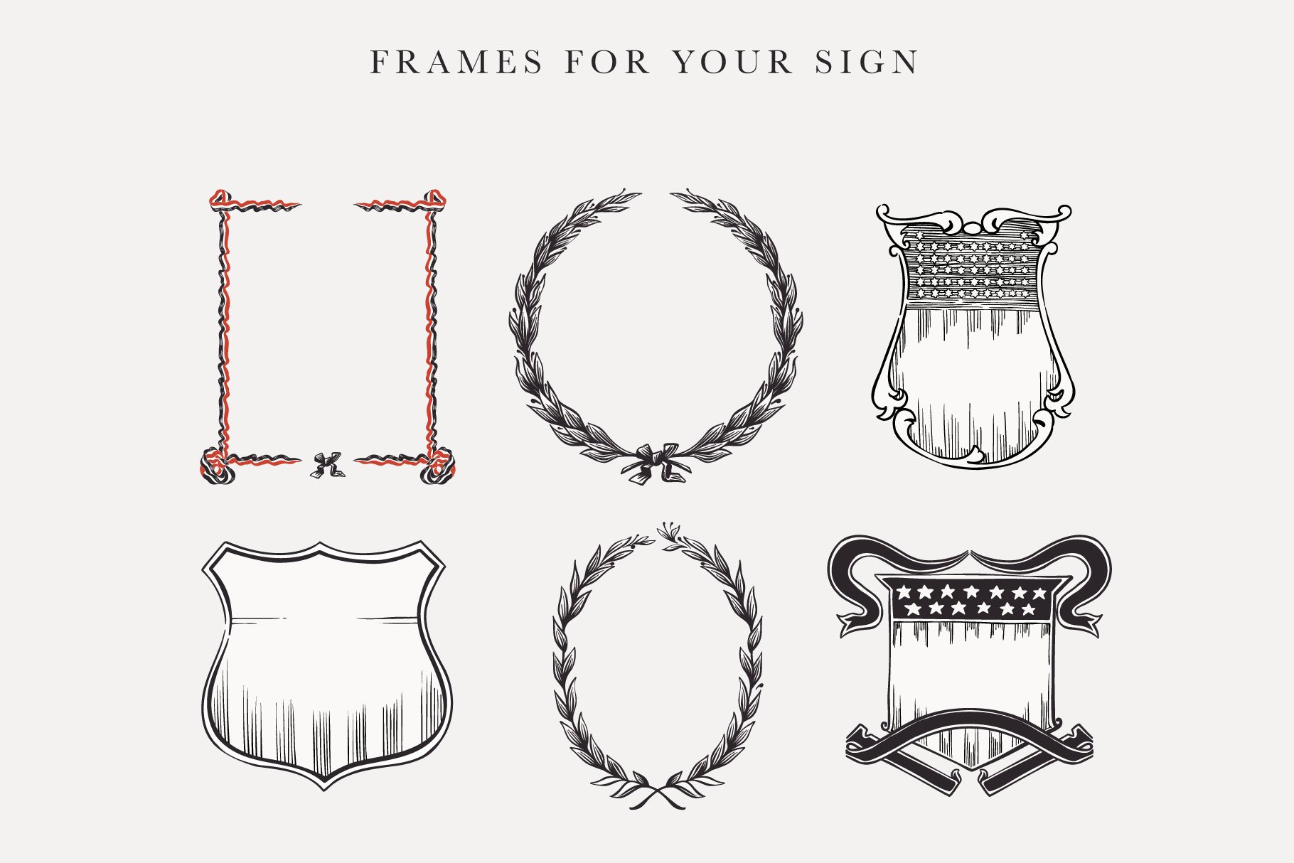 Vintage frames for your sigs.