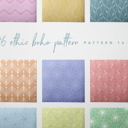 26 Ethnic Boho Patterns | MasterBundles