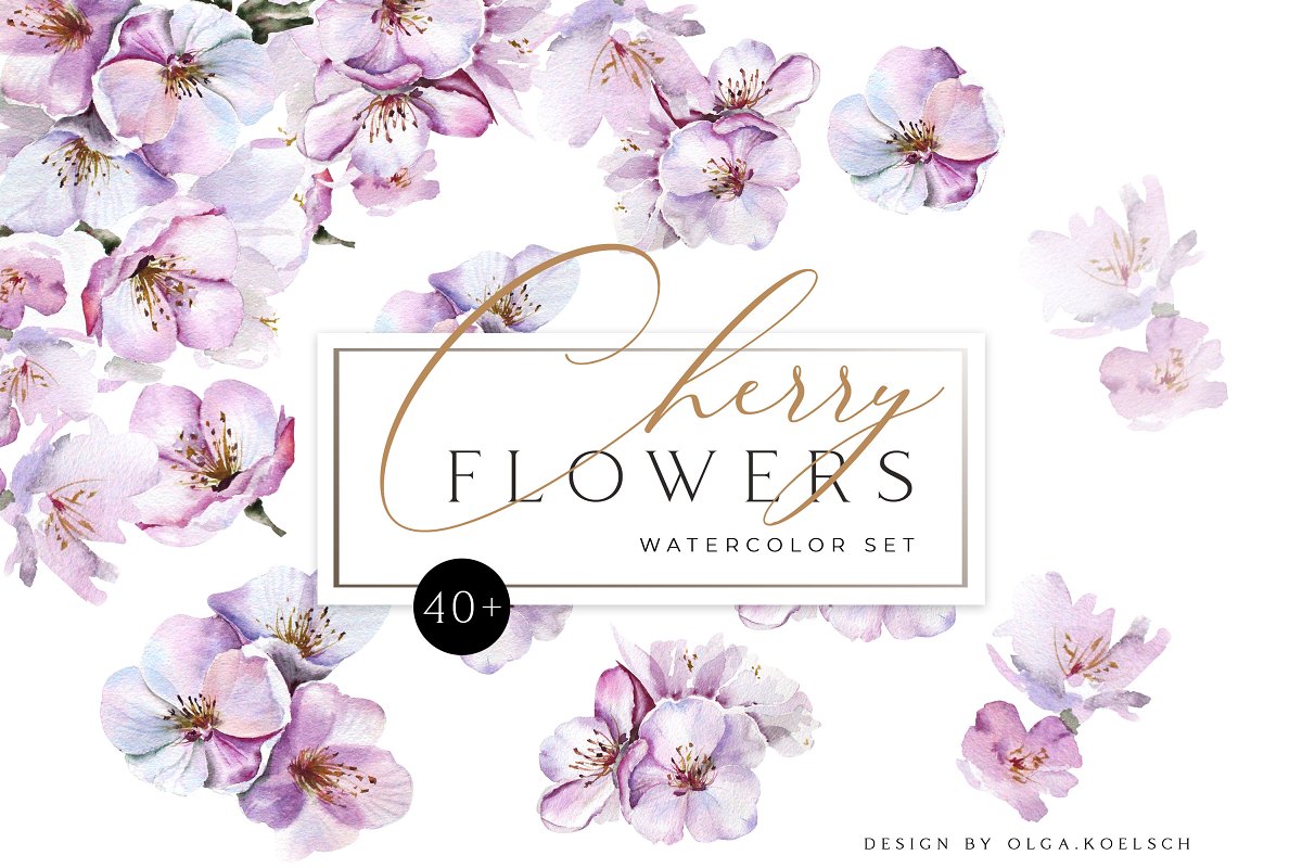 Cover image of Cherry Blossom Watercolor.