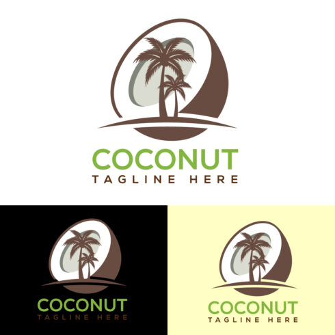 Nature Coconut Logo Design cover image.