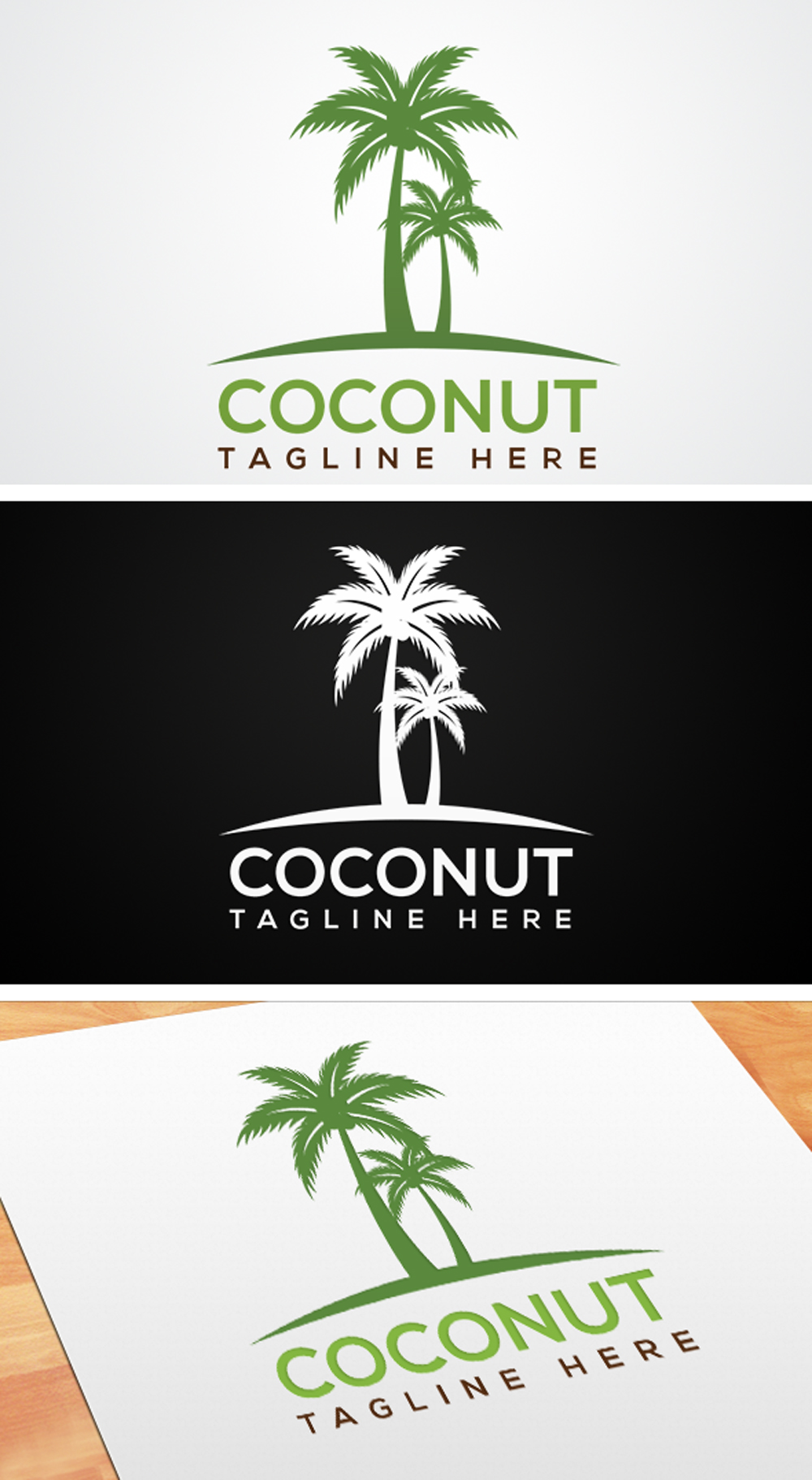 Free: Palm Tree Logo 26, - Coconut Tree Transparent Background - nohat.cc