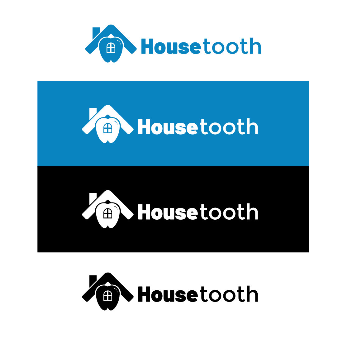 House Tooth Logo colour presentation.