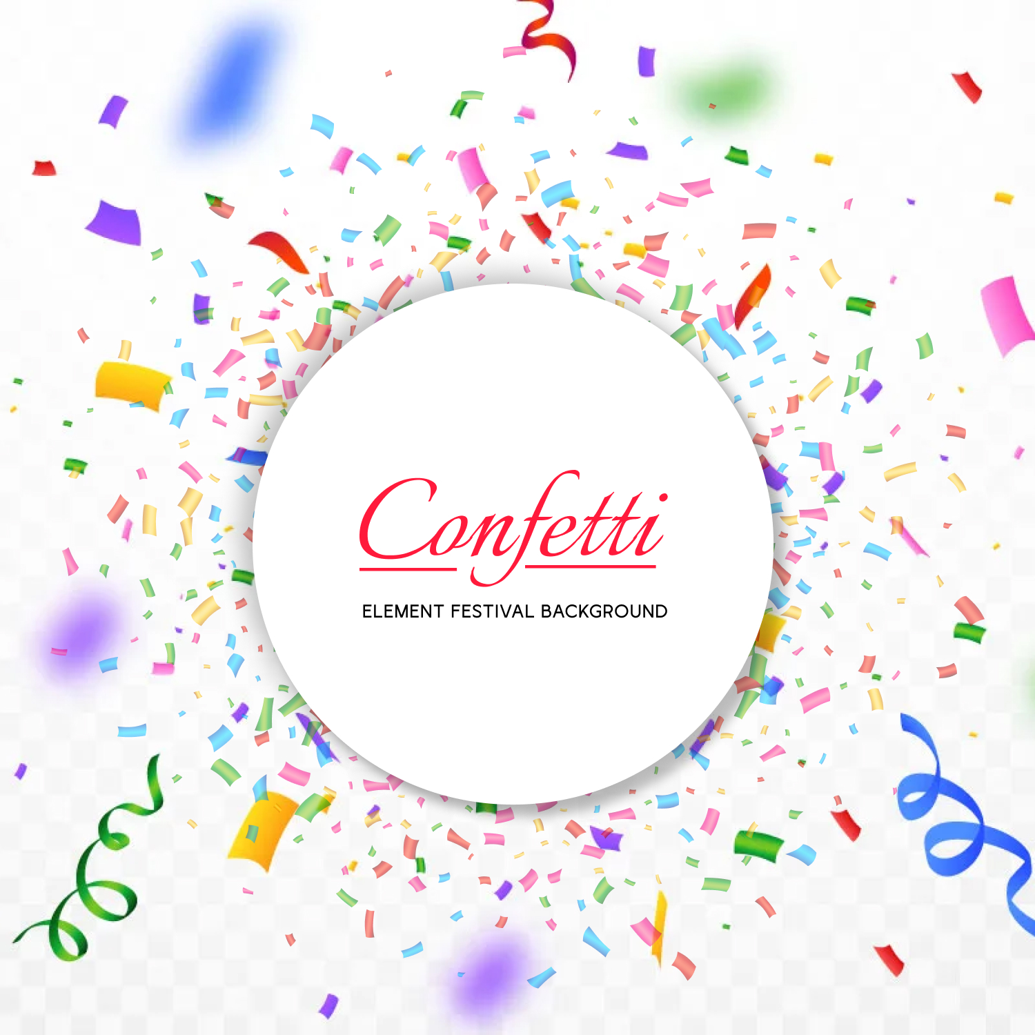 Confetti Falling PNG Transparent Images Free Download, Vector Files