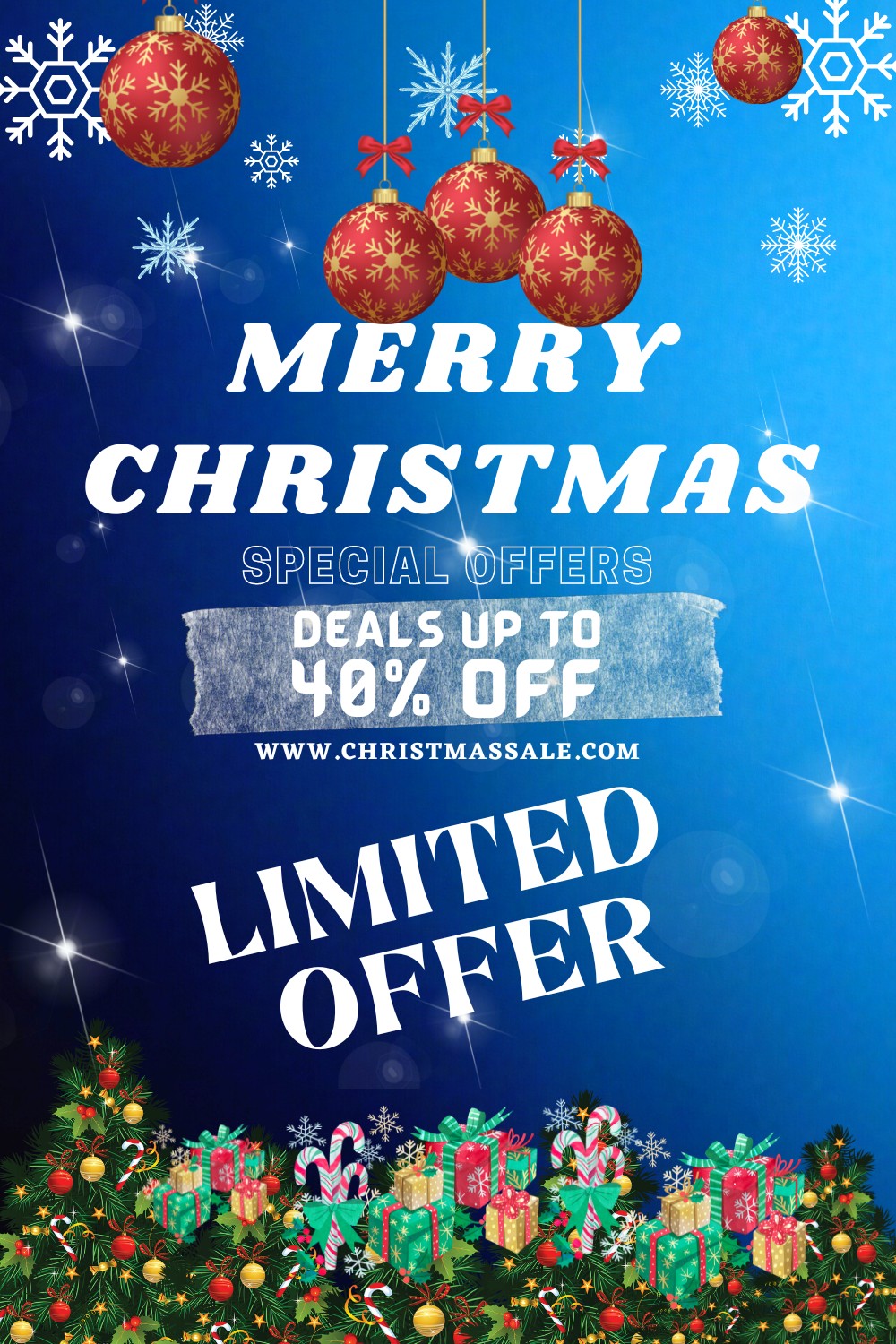 Christmas Sale Flyer - pinterest image preview.