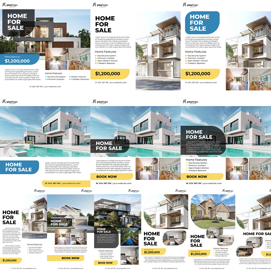 Home For Sale Banner Design Social Media cover image.