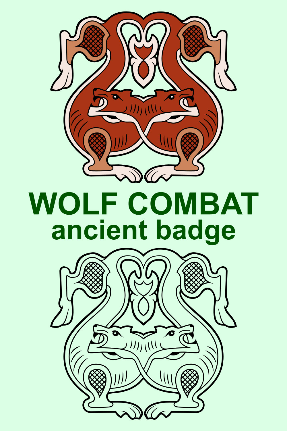 The wolf combat ancient badge is shown.