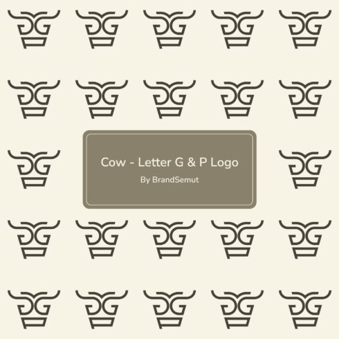 Cow - Letter G & P Logo.