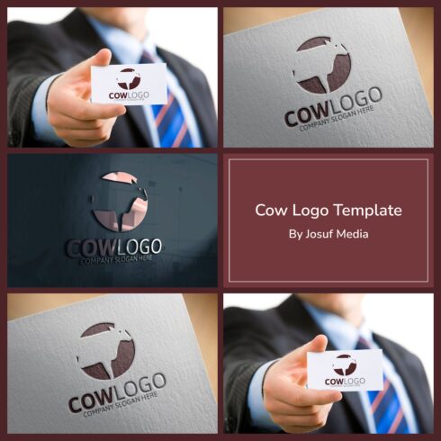 Cow Logo Template.