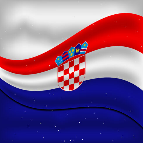 Amazing image of the flag of Croatia.