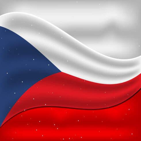 Enchanting image of the flag of the Czech Republic.