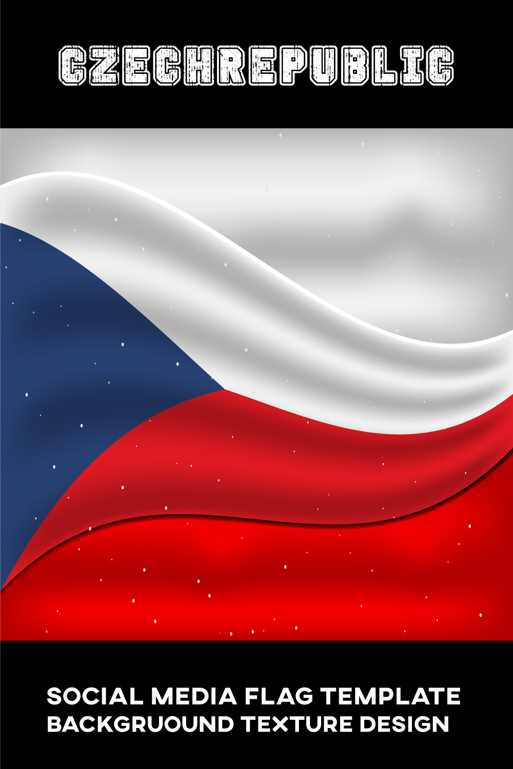 Amazing image of the flag of the Czech Republic.