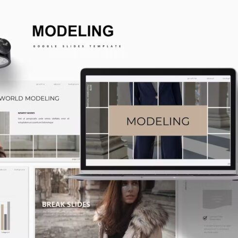 Modeling Google Slides Template Masterbundles Modeling Google Slides Template Masterbundles