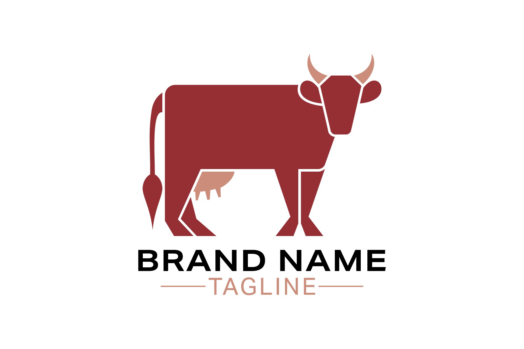 Big red cow for the logo.
