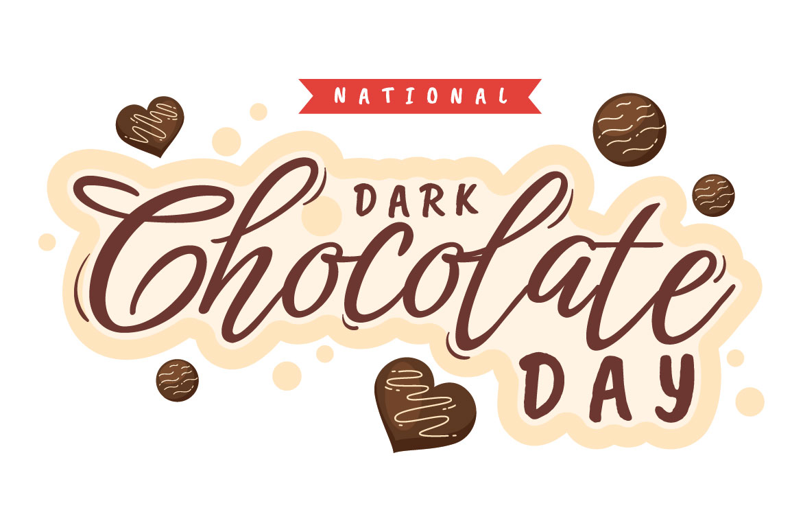Dark Chocolate Day Cartoon Graphics preview image.