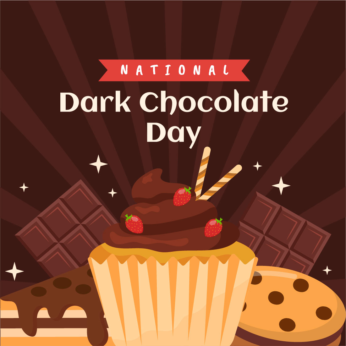 Dark Chocolate Day Graphics cover image.