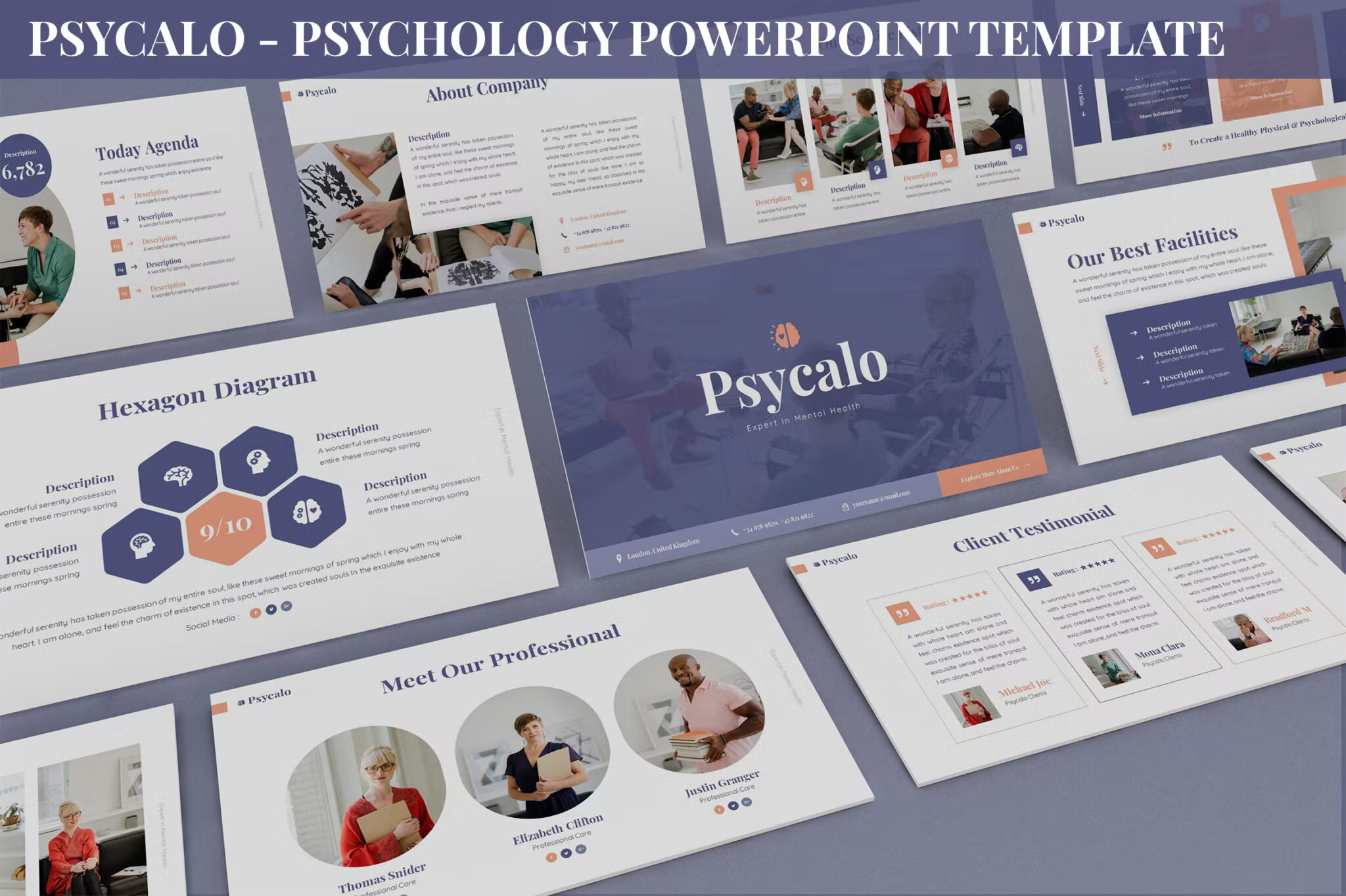 Psycalo Psychology Powerpoint Template Masterbundles 2610