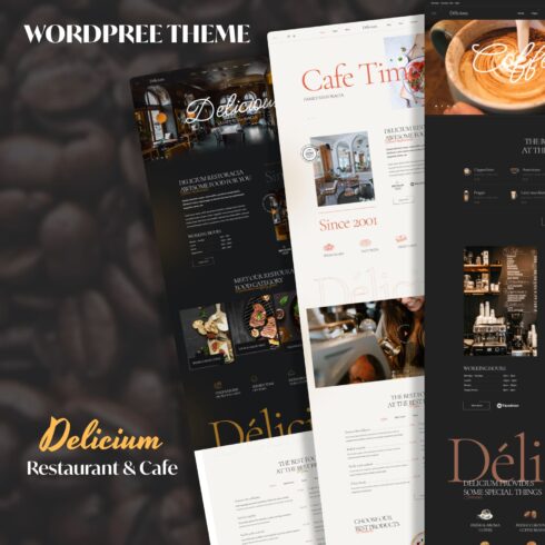 Delicium | Restaurant & Cafe WordPress Theme.