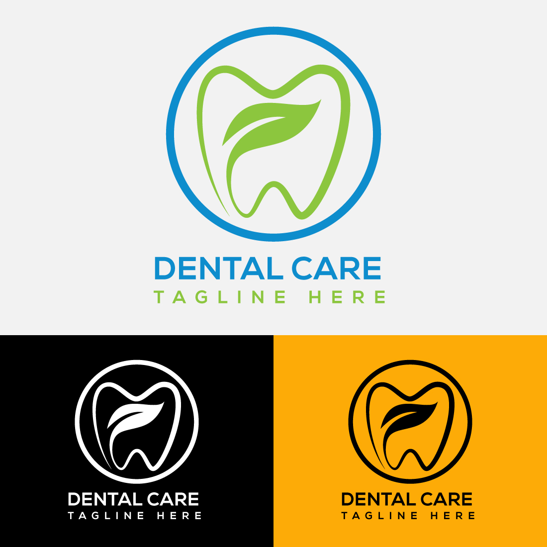 Dental Care Logo Design Template - MasterBundles
