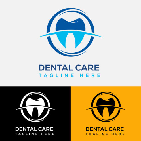 An image pack of exquisite tooth shape logos.