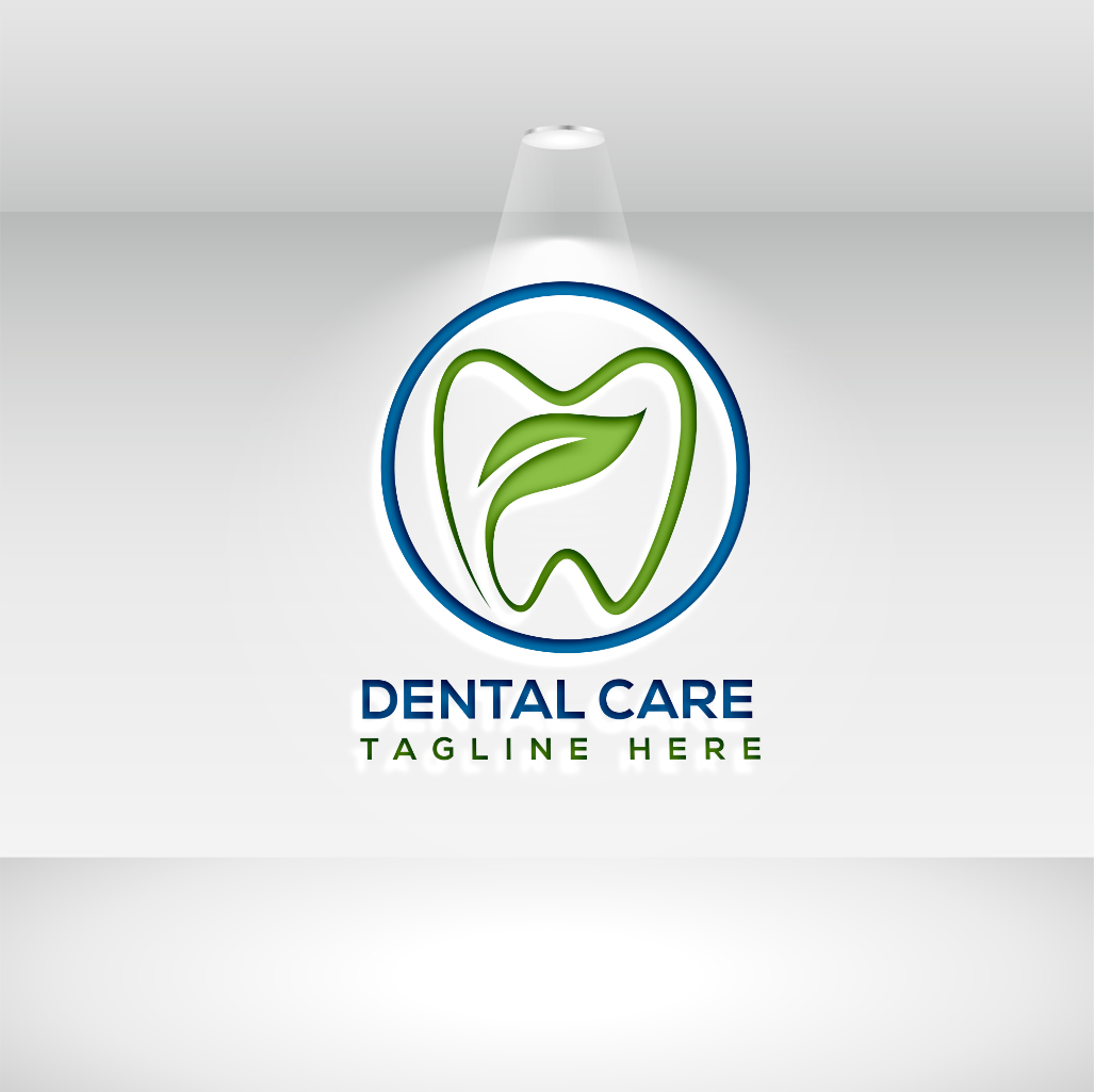 An image of a gorgeous tooth shaped logo on a white background.